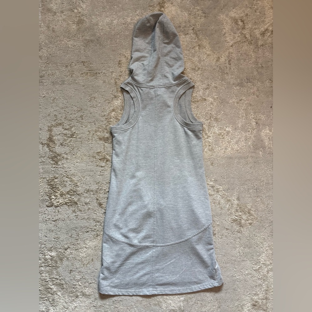 Freedom Trail By Kyodan Grey Sleeveless Hoodie Athleisure Dress Size Small - Picture 8 of 10
